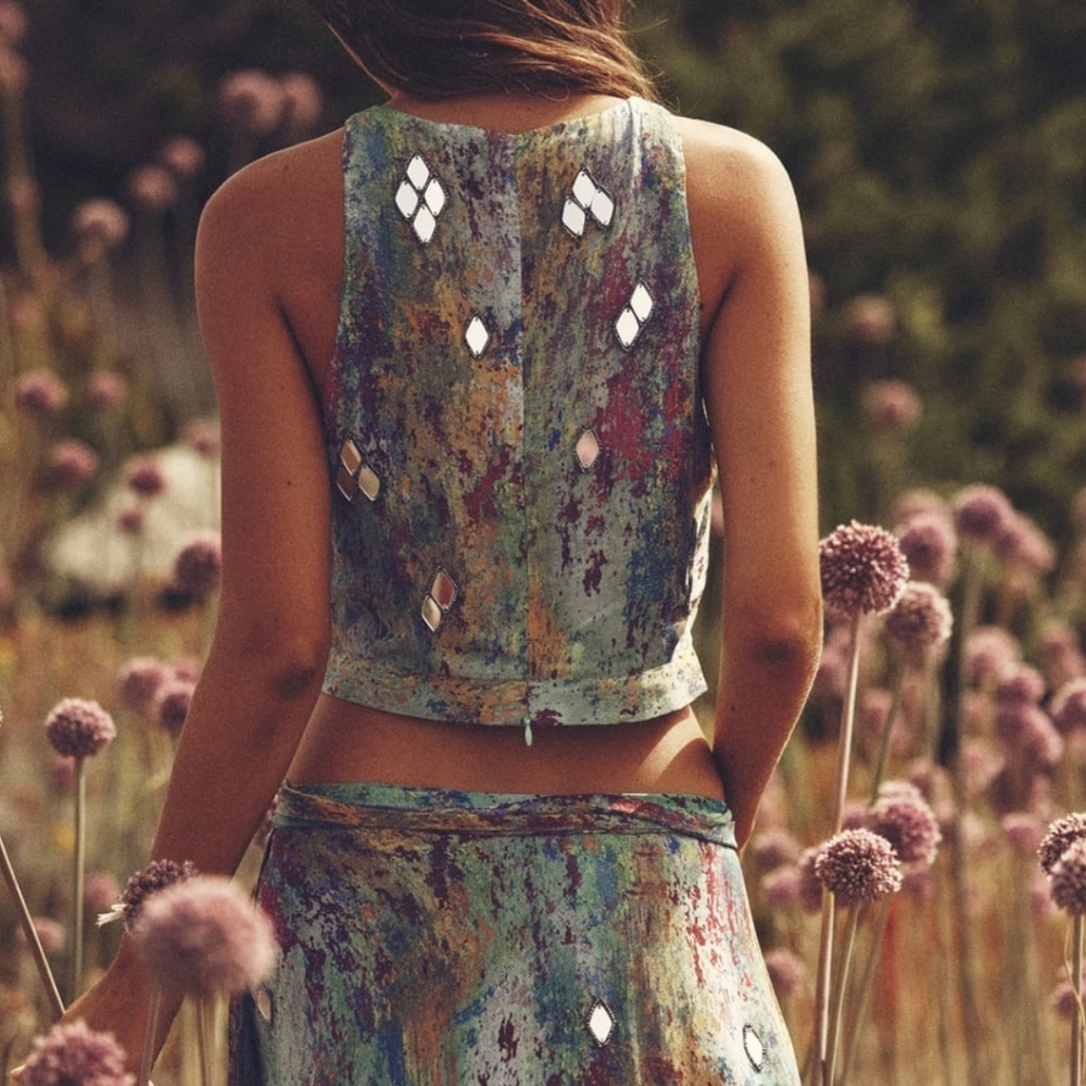 Printed Top (Draped)